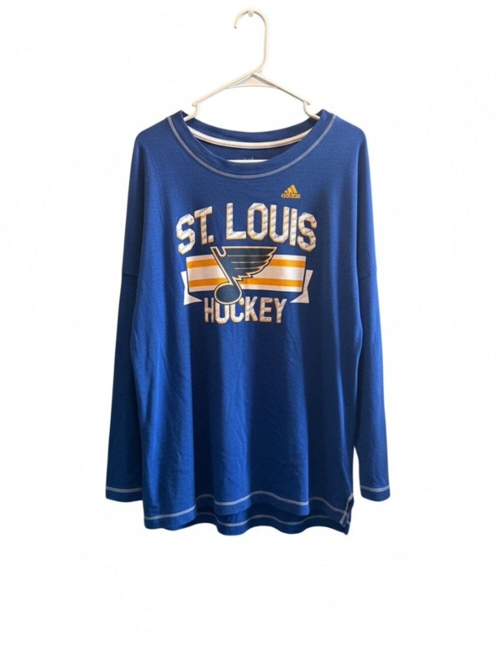 Adidas St. Louis Blues Hockey Long Sleeve Shirt – Size Medium